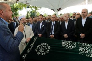 Cumhurbaşkanı Erdoğan, Eygi'nin cenaze namazına katıldı