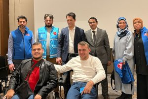 DİTİB'den Kuzey Makedonyalı engellilere akülü tekerlekli sandalye desteği