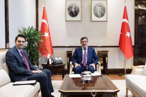 YTB Başkanı Eren'den Cumhurbaşkanı Yardımcısı Yılmaz’a ziyaret